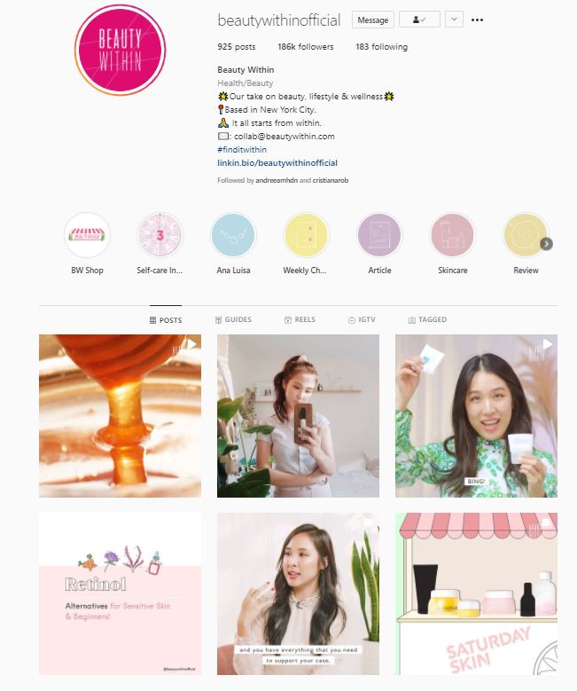 beautywithinn pasten instagram theme