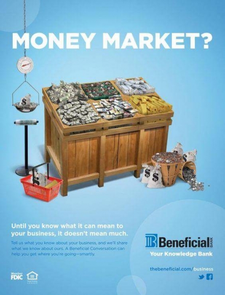 Beneficial Bank Money Market ad example