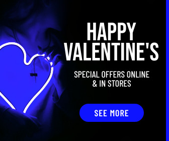 Blue Happy Valentine's Day Offers