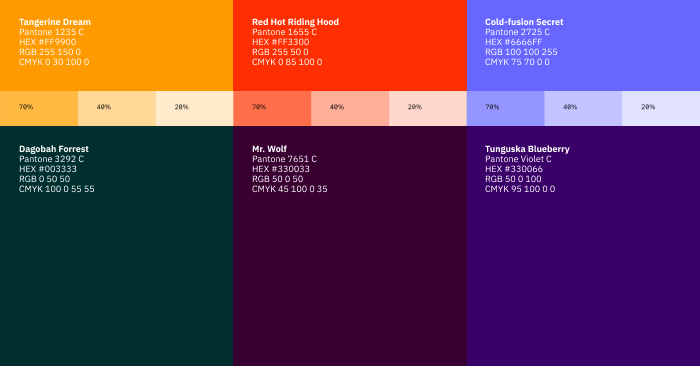 Creatopy secondary colors