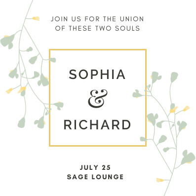 pastel colors invitation