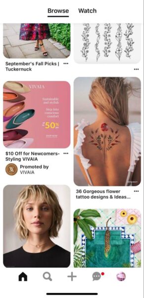 pinterest standard pin ad