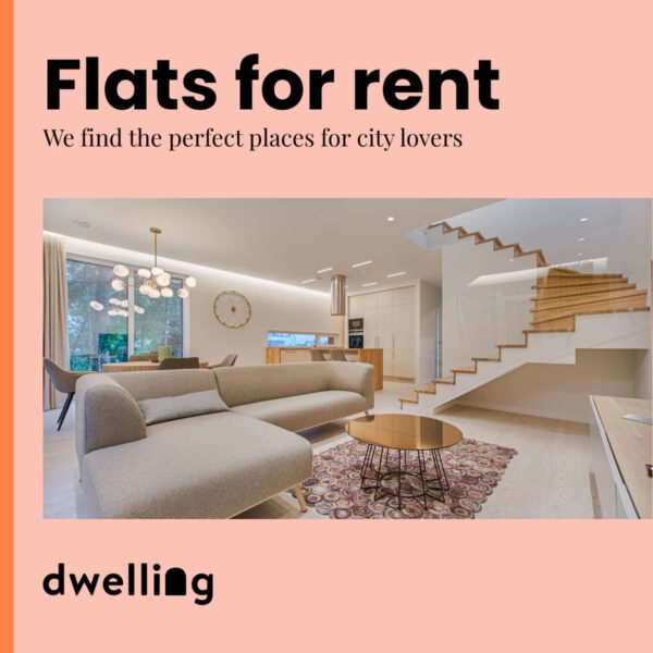 real estate flats for rent ad template