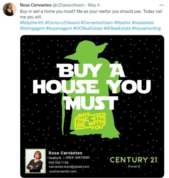 real estate twitter ad