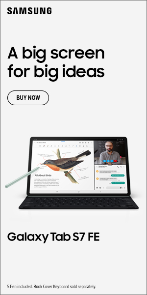 Samsung Galaxy Tab display ad