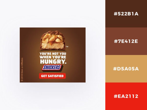 snickers ad - brown nuances
