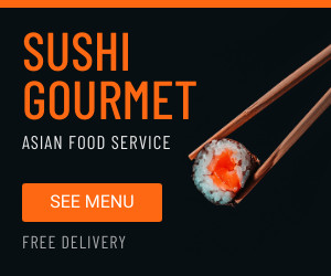 Sushi Gourmet Asian Food Service  Inline Rectangle 300x250