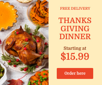 Thanksgiving Dinner Free Delivery