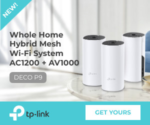 Tp-Link Hybrid Mesh Wi-Fi Deco P9 Inline Rectangle 300x250