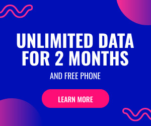 Unlimited Data Deal and Free Phone  Inline Rectangle 300x250