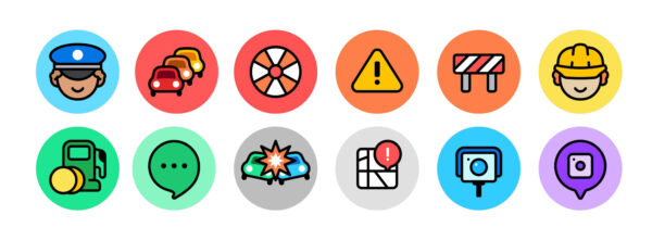 Waze icons