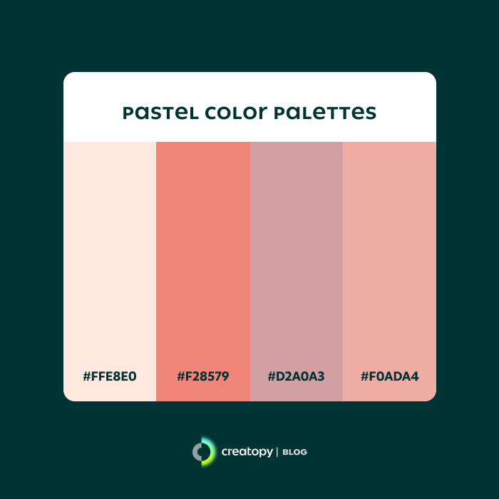 certificate pastel color palette