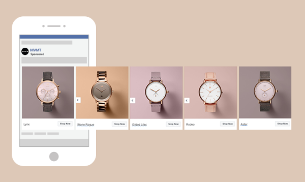 Facebook carousel ad example mvmt
