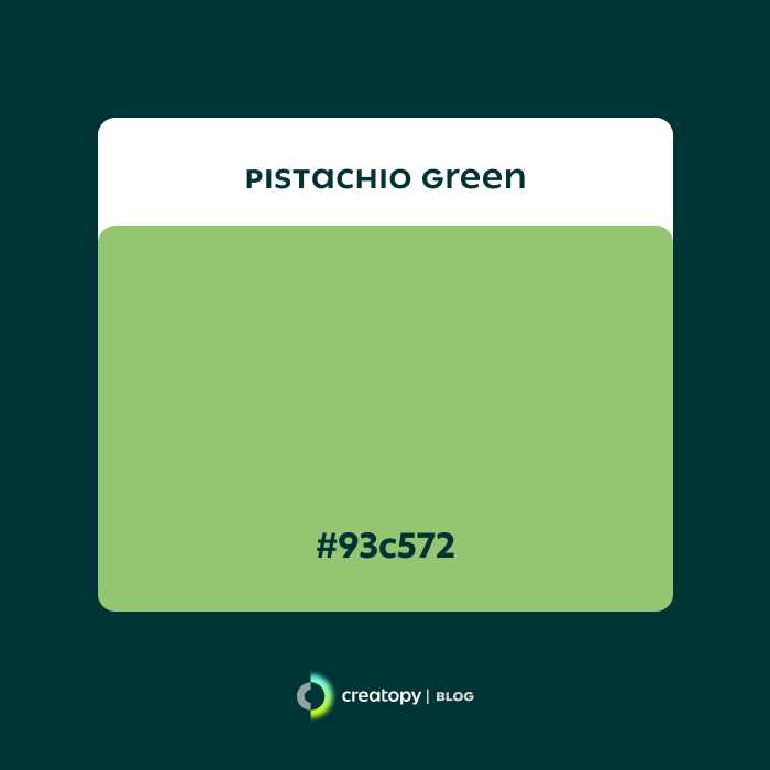 pistachio green