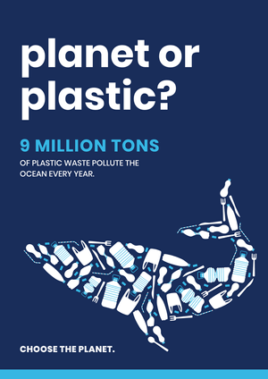Planet or Plastic Poster Template