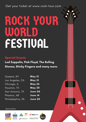 Rock Your World Festival Poster